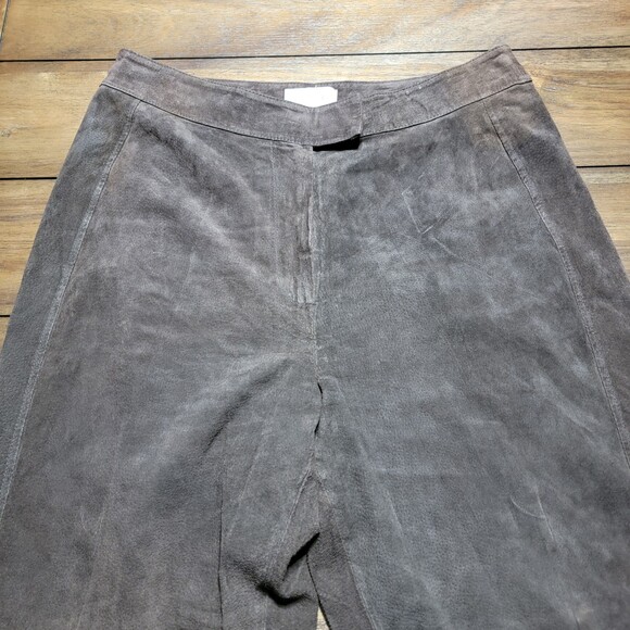 Chadwick's 100% Leather Pants Dark Brown - Size 14 - Picture 2 of 5